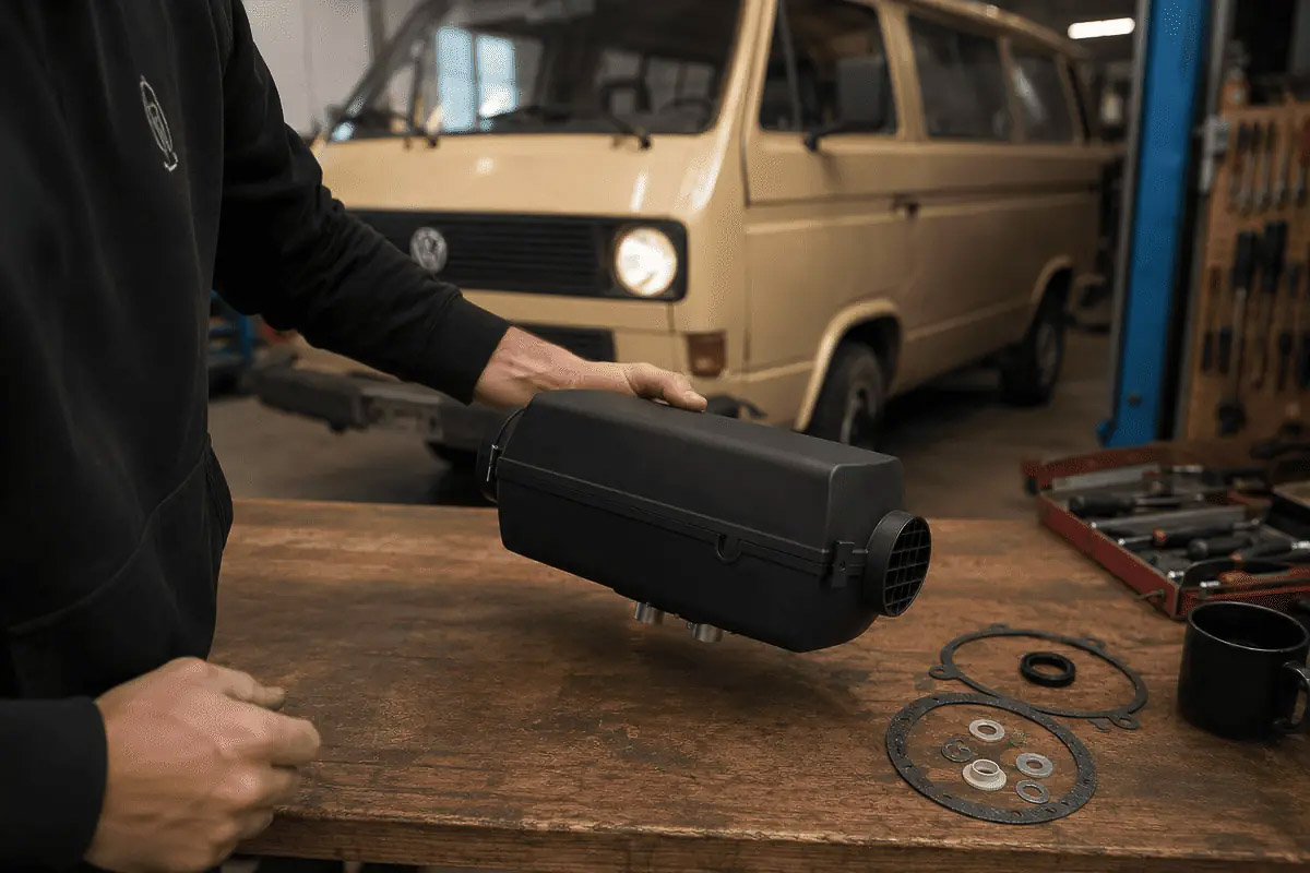 Kochen im Camper mit Belief Diesel-Einbaukocher