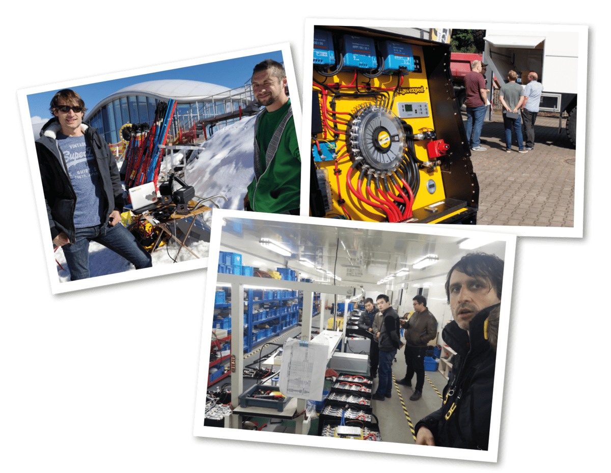 Innovationen im Laufe der Jahre bei tigerexped - Polaroid-Collage