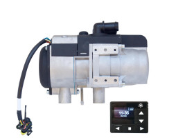 Autoterm Flow 5D (ehem. Binar 5s) Diesel-Wasserstandheizung 5kW 24V inkl. Einbaukit und OLED Control Panel