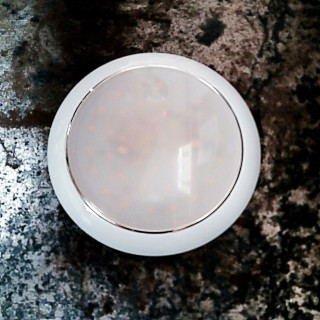 Ultra-flat LED light white ring nut 12/24V 3W
