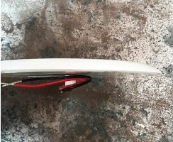 Ultra-flat LED light white ring nut 12/24V 3W