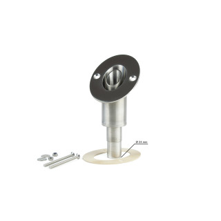Abgas Bordwanddurchführung für Yacht & Boot 45° schräg, 24mm 