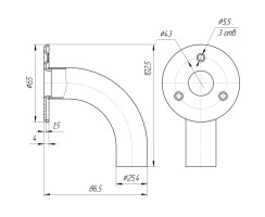 Autoterm Stainless steel air intake adapter