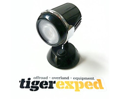 Articulated LED reading spot with switch, black/chrome,...