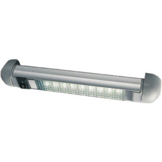 LED interior light, swiveling, w. switch, grey