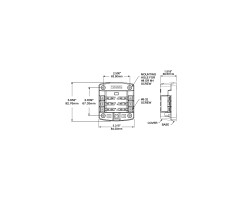 Blue Sea automotive fuse distributor incl. labels, 6 circuits, 5028