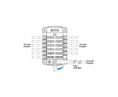 BLUE SEA Blade Fuse Holder - 12 Circuits with Cover
