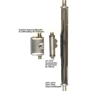 Abgasschalldämpfer für Standheizungen, Edelstahl (Air, Flow, Eberspächer)