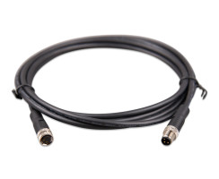 M8 circular connector Male/Female 3 pole cable 1m (bag of 2)