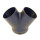 Y-piece 90-60-60mm, symmetrical air duct distributor