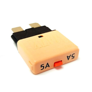5A automatic fuse with reset switch - suitable for standard flat plug sockets