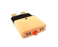 5A automatic fuse with reset switch - suitable for standard flat plug sockets