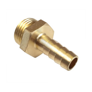 Brass hose nozzle suitable for thermostatic mixing valve TEX1763, 10 mm x 1/2 "inch