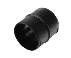 Straight pipe connector, 75mm