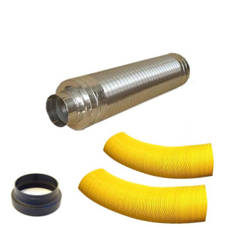 SCHLAFGUT Ansaugschalldämpfer-Kit für Standheizungen mit 90 mm Luftführung