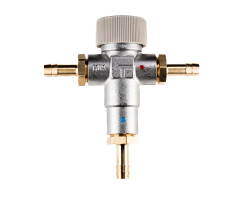 Thermostatic mixer as scald protection adjustable...