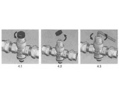 Druckminderer einstellbar 1-4 Bar mit 2x Schlauchtülle 10mm