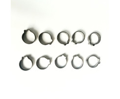 Schlauchklemme, Schlauchschelle,1-Ohr-Klemme, Set mit 10...