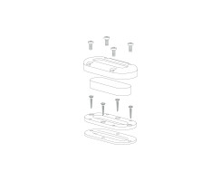 Multi Kabeldurchführung - für mehrere Kabel bis zu Ø15mm Aluminium