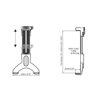 ROKK Universelle Tablet-Halterung (Top)