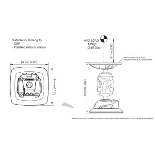 ROKK Mini self adhesive base