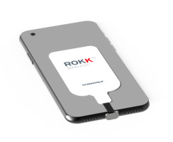 ROKK Lightning wireless charge receiver patch for iPhone