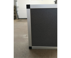 Aluminiumprofil 25x25x1.5 mm mit 2 Stegen, 195cm lang, silberfarbig eloxiert E6EV1