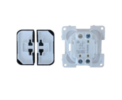 Double rocker series switch 1-pole 10A/250V depth 10mm,...