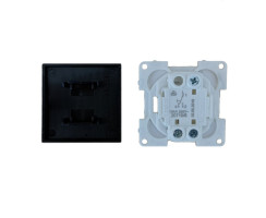 Changeover switch with neutral surface rocker, 10A/250V, System 20.000 + contact protection box