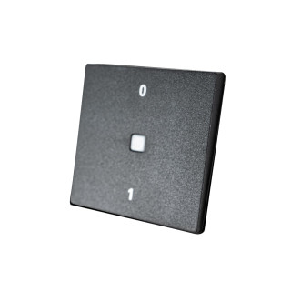 Schalter 2-polig, Flächenwippe mit LED & Aufdruck 0 + 1, 12V, System 20.000