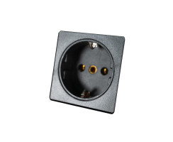 Schuko socket outlet, System 20.000 + touch protection...