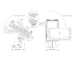 ROKK EDGE charging holder, waterproof holder & fast induction charging