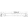 LED surface-mounted ceiling light white 230x24x11 mm