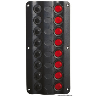 Wave electrical switch panel 8 switches incl. circuit breakers