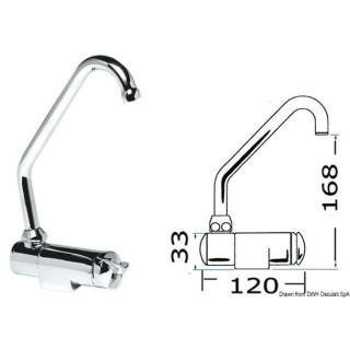 Drehhahn Serie Star hoch Warm-/Kaltwasser