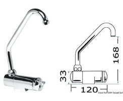 Drehhahn Serie Star hoch Warm-/Kaltwasser