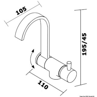 Style foldable hot/warm water mixer