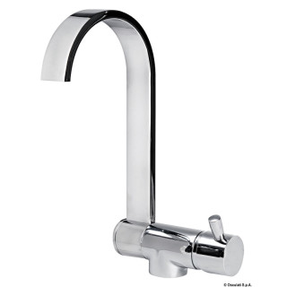 Style mixer tap for hot and cold water