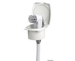 Boris shower white finish PVC hose 2.5 mm