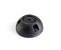 Cable grommet small, black plastic, max. Ø21mm, cable 4-9mm