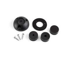 Cable grommet small, black plastic, max. Ø21mm, cable 4-9mm