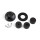 Cable grommet small, black plastic, max. Ø21mm, cable 4-9mm