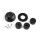 Cable grommet small, black plastic, max. Ø21mm, cable 9-14mm