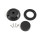 Large cable grommet, black plastic, max. Ø40mm, cable 12-15mm