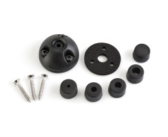 Cable gland micro, black plastic, max. Ø6mm, cable 2-6mm