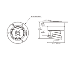 Water inlet lockable 40mm, white