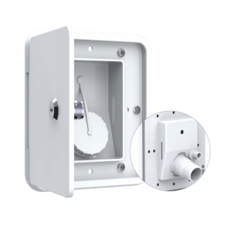 Water inlet hatch Size: 166x108.5x76.5mm
Color: black 