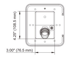 Water inlet size: 166x108.5x76.5 mm black