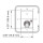 Water inlet hatch Size: 166x108.5x76.5mm
Color: black 