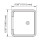 Water inlet hatch Size: 166x108.5x76.5mm
Color: black 